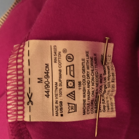 Banana Republic Crew Tee M Bright Pink - Picture 10 of 10